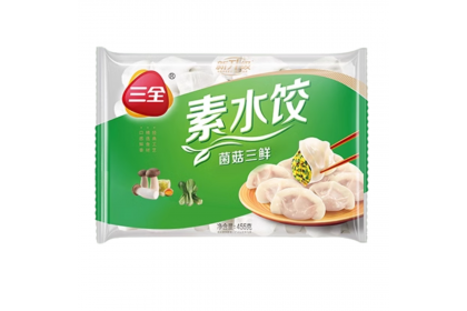 San Quan Dumpling Mushroom Veg Three Fresh Delicacies 三全菌菇三鲜素水饺 500GM（VIP会员价：RM10.90）